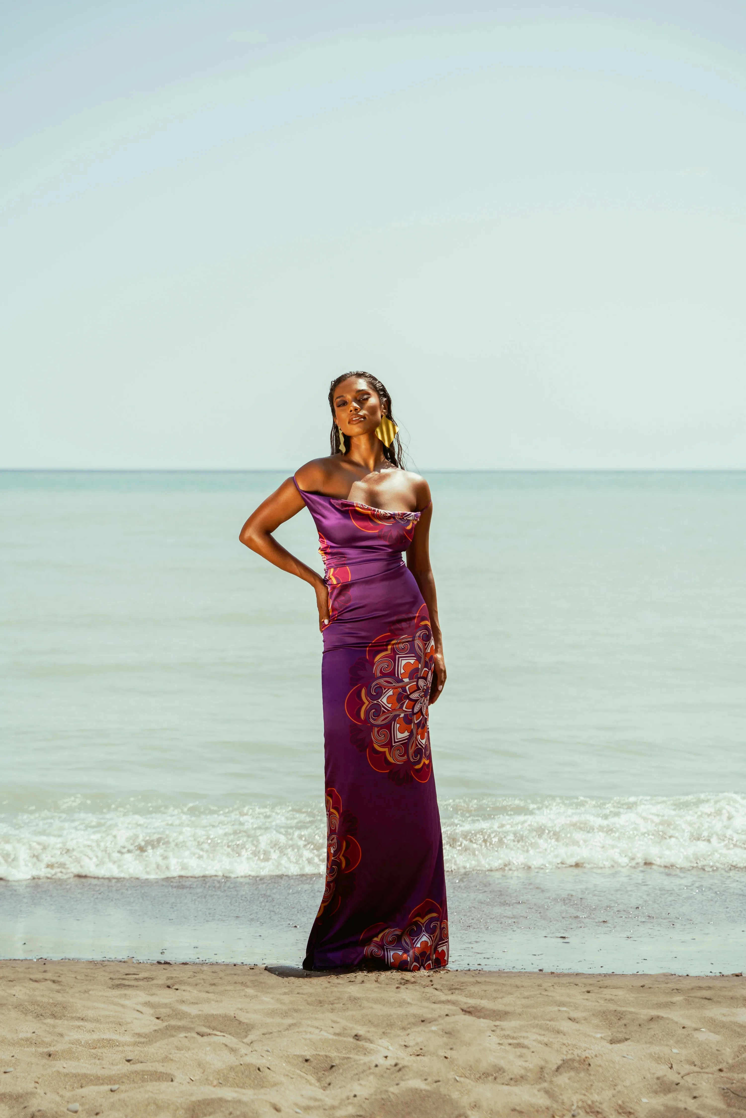 ENANG PURPLE MAXI DRESS
