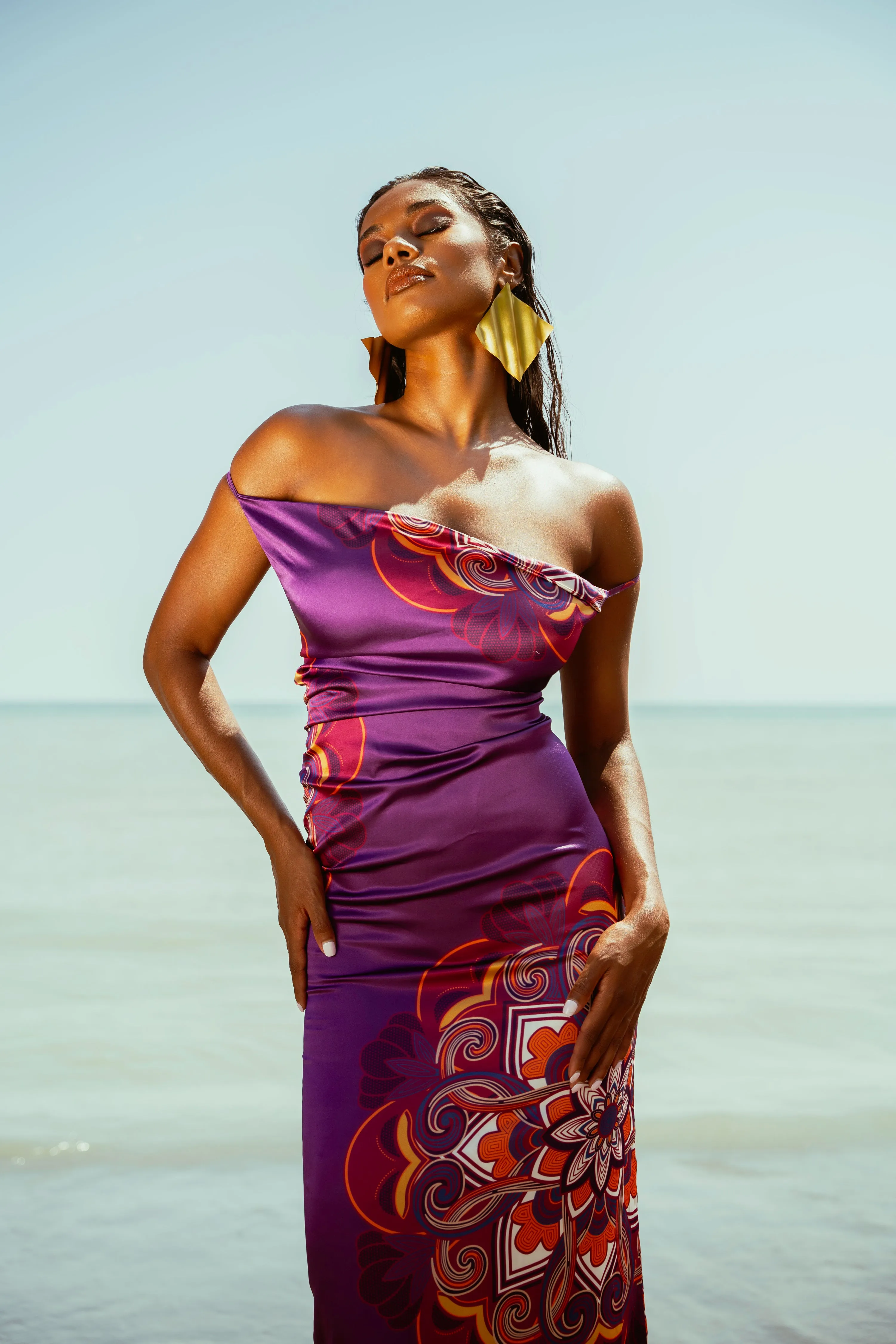 ENANG PURPLE MAXI DRESS