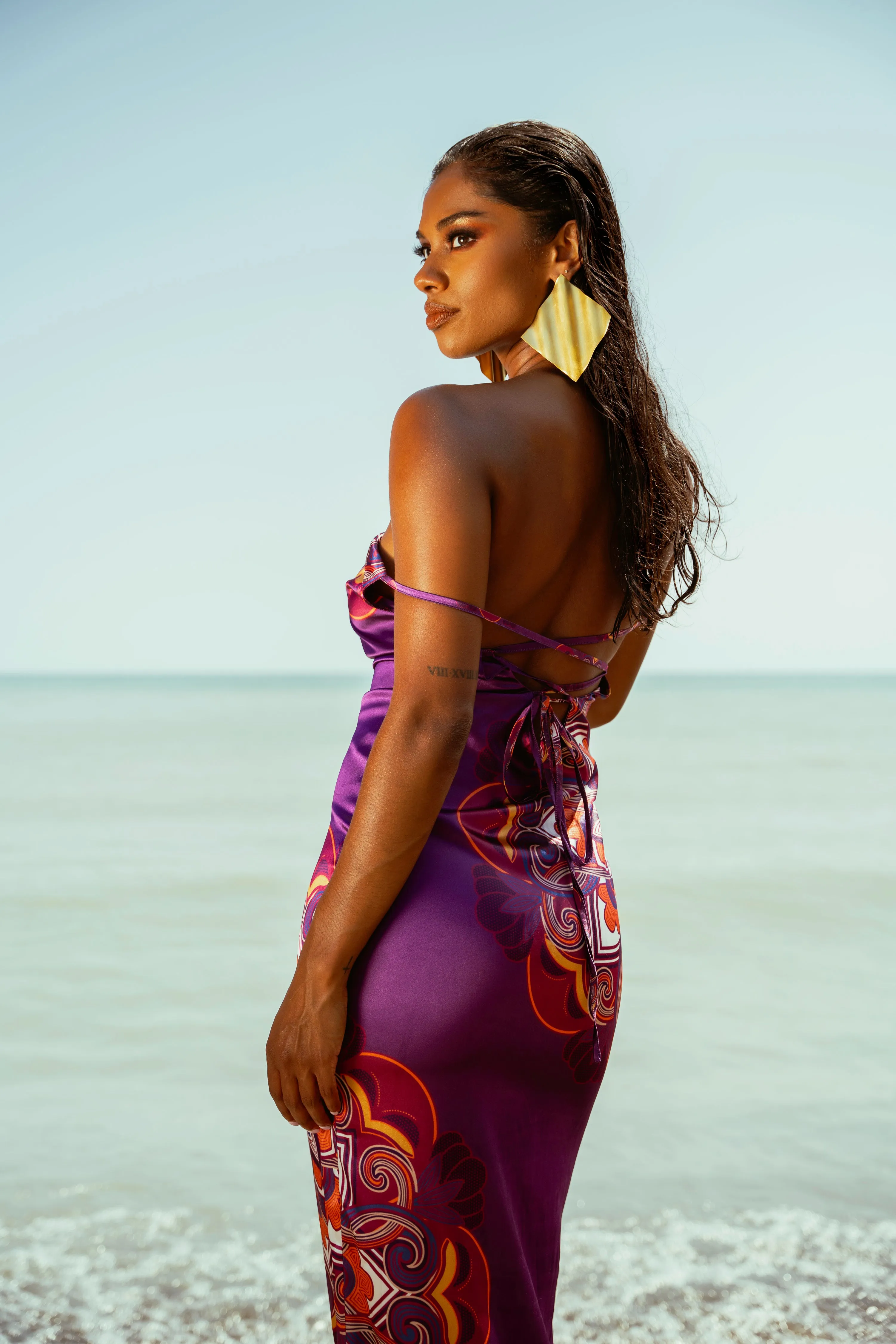 ENANG PURPLE MAXI DRESS