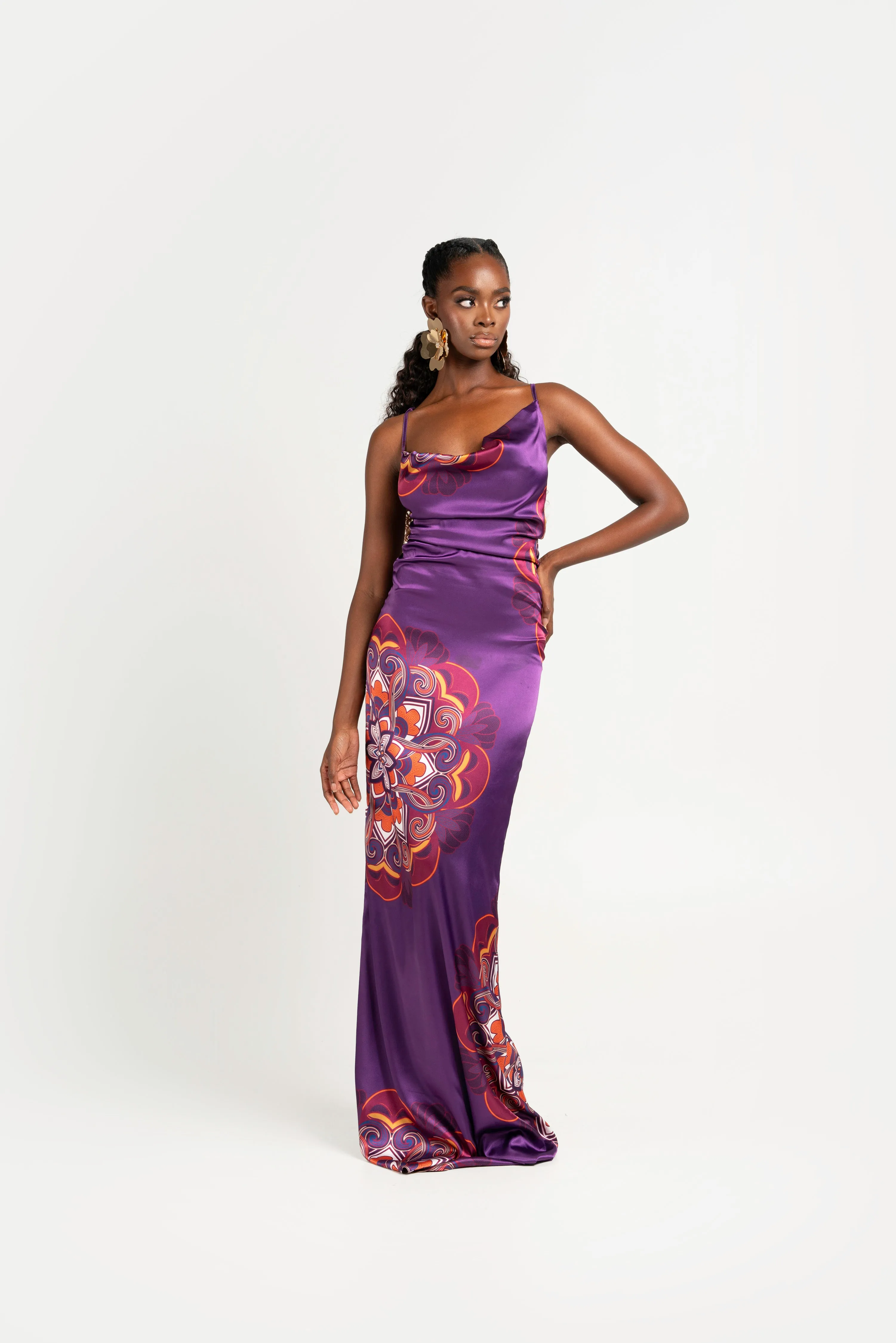 ENANG PURPLE MAXI DRESS