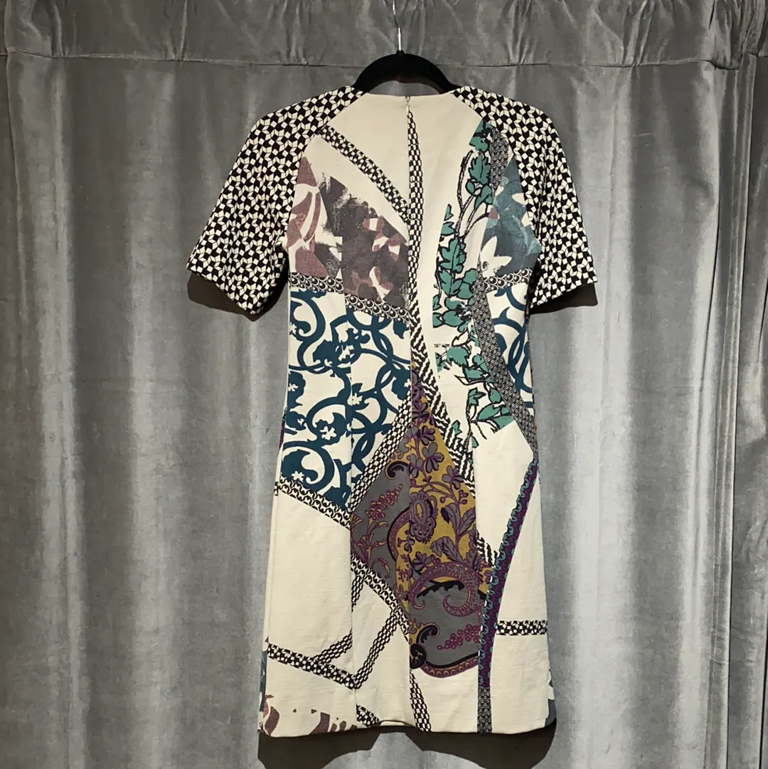 Etro Shortsleeve Printed Stretch Cotton Dress