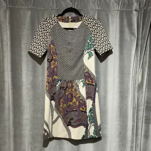Etro Shortsleeve Printed Stretch Cotton Dress