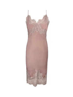 Eva Coco Slip Mid-Length Dress - Misty Rose
