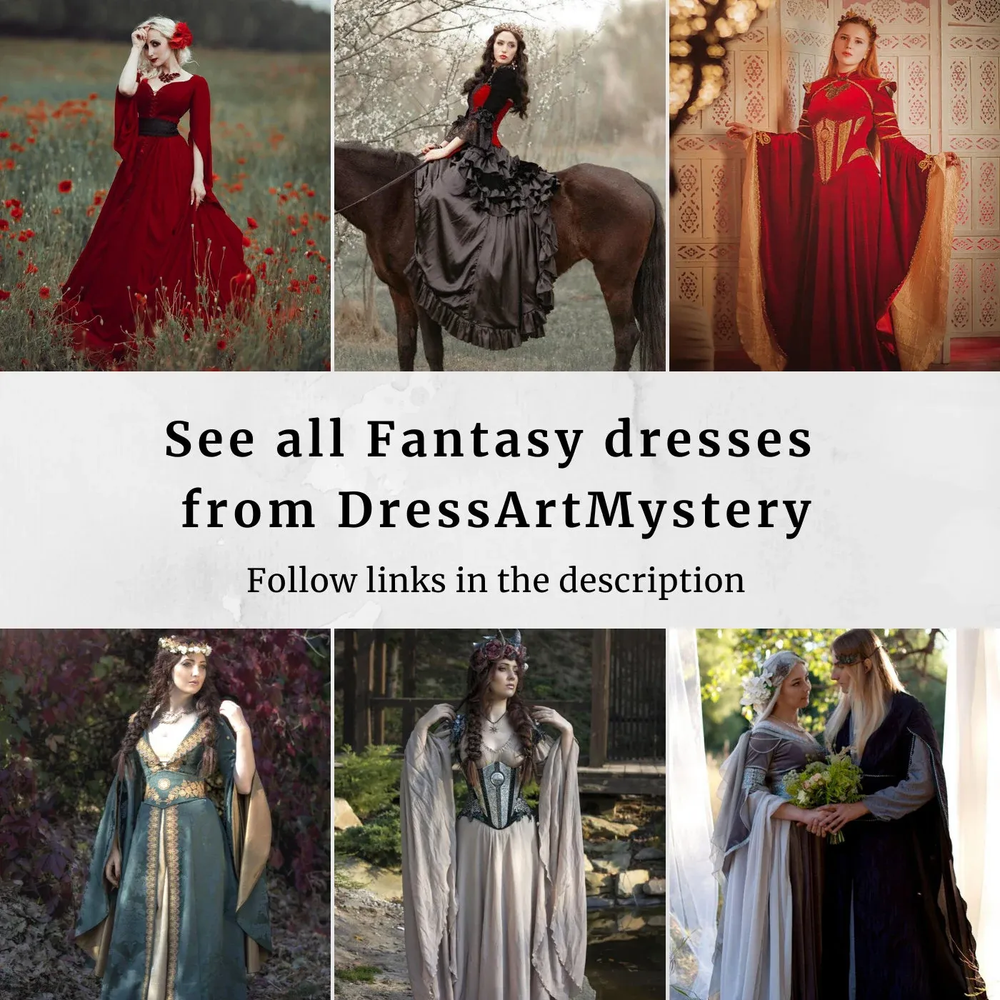 Fantasy elven viscose dress with corset