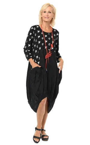 FINAL SALE SDM641 Adele Dress in Black XO*