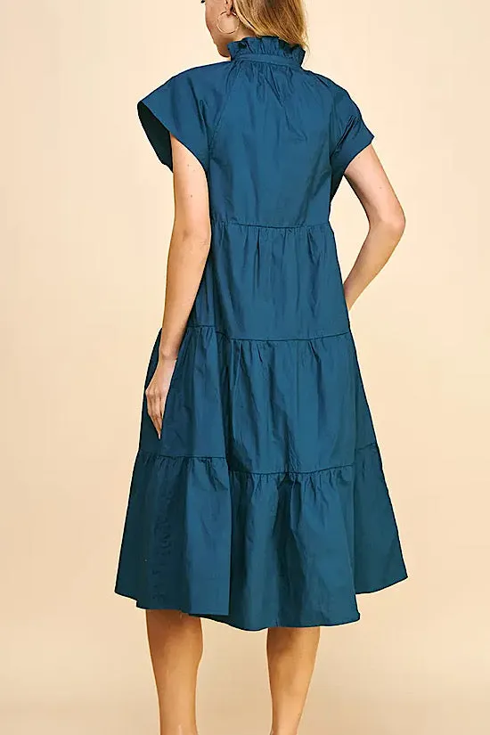 FINAL SALE: The Lacy Dress in Teal