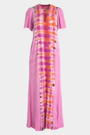 Flutter Dress in Fuschia/Orange
