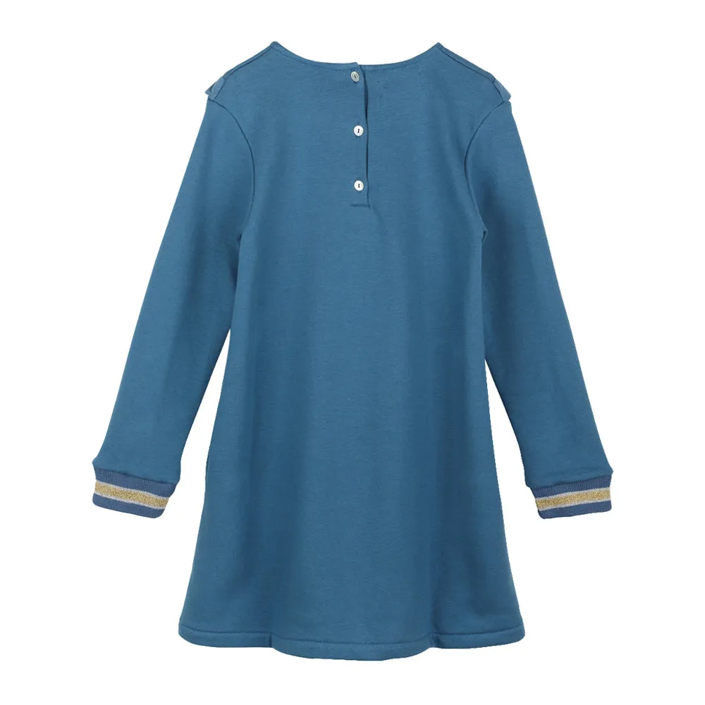 Girls Rosinella Petrol Blue Dress