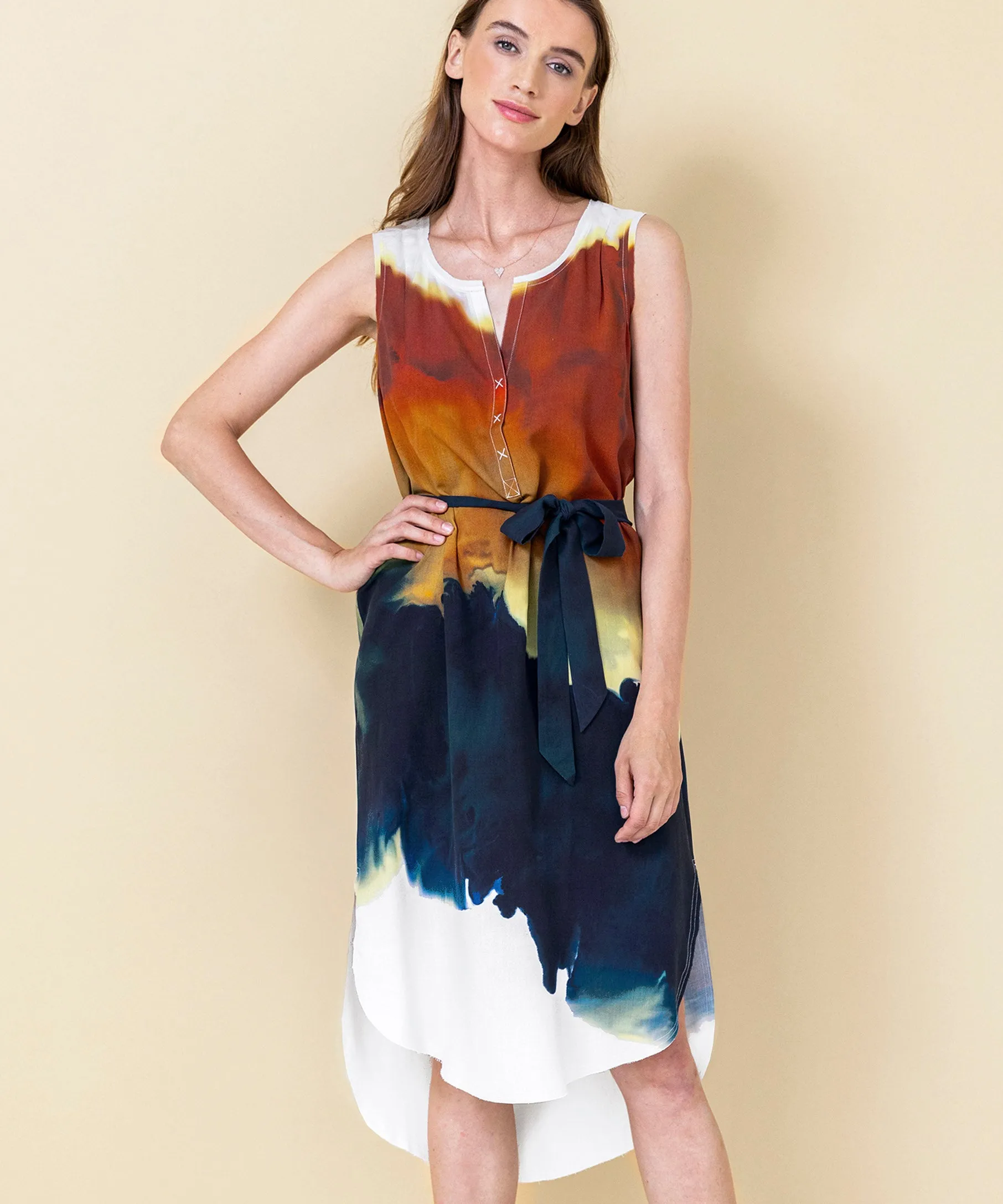 go cas' dress print