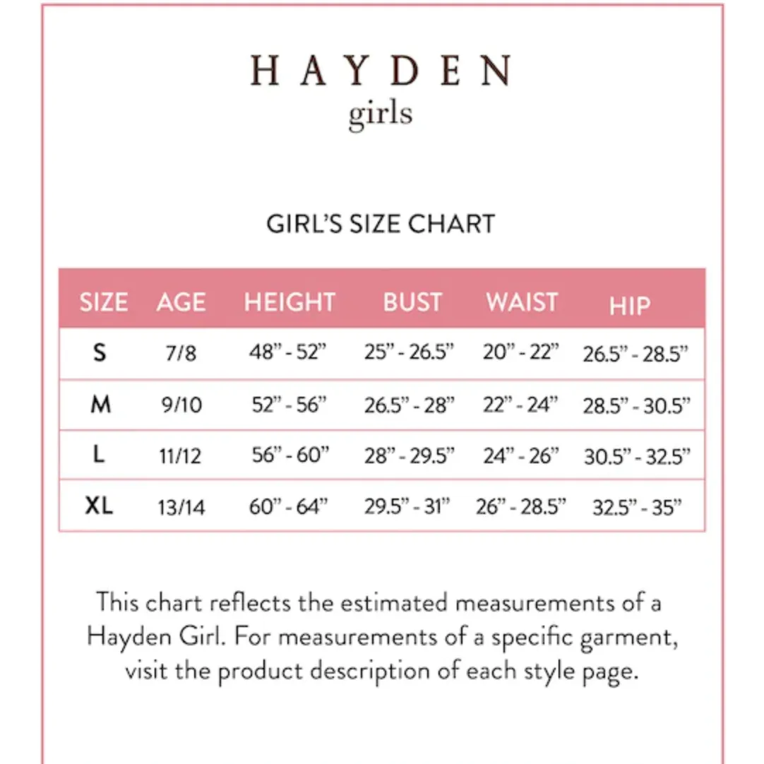 Hayden Girls Botanical Lace Trim Square Neck Dress