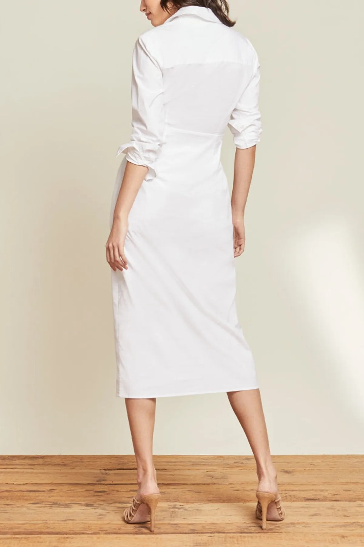 Janelle Shirtdress in White