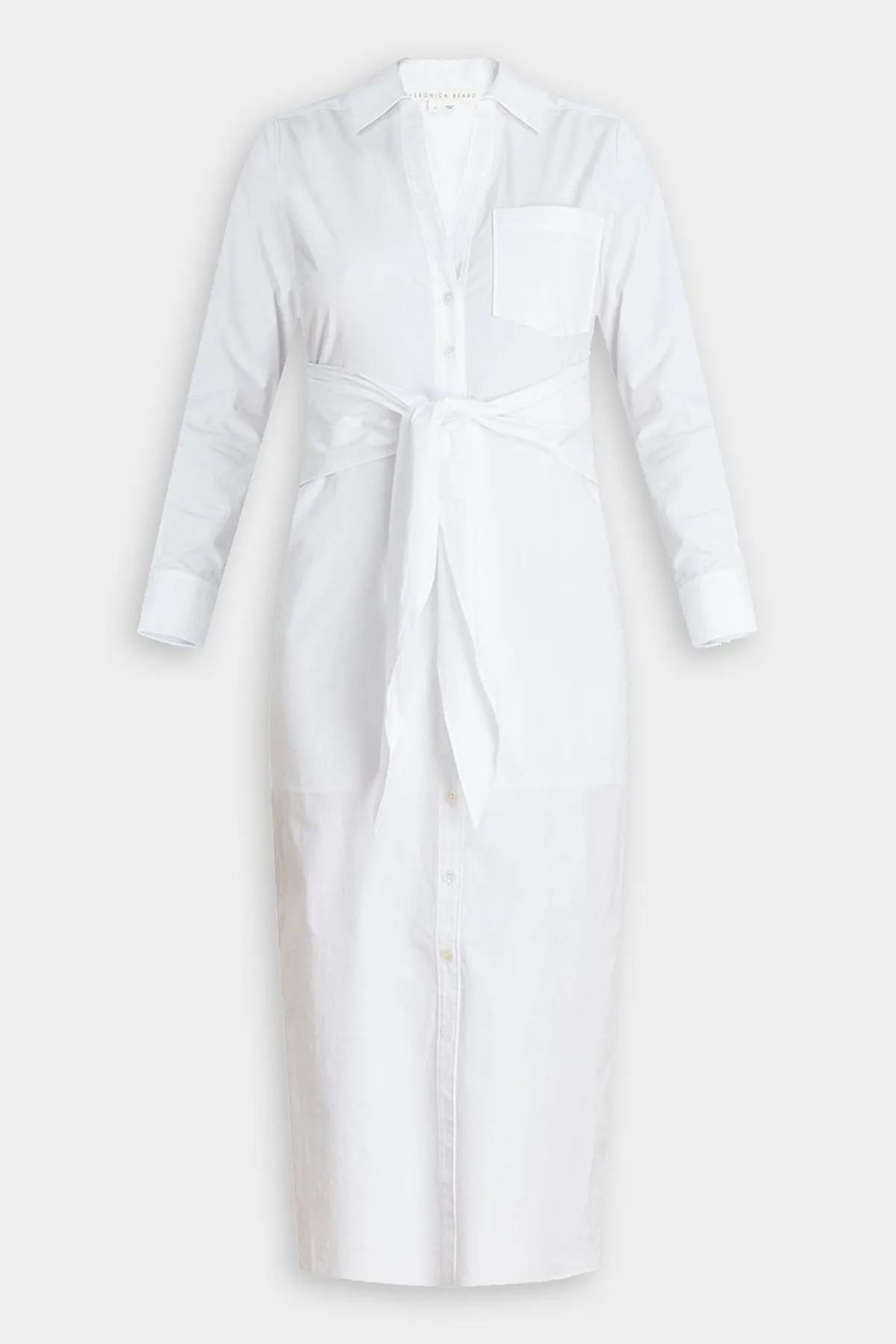Janelle Shirtdress in White