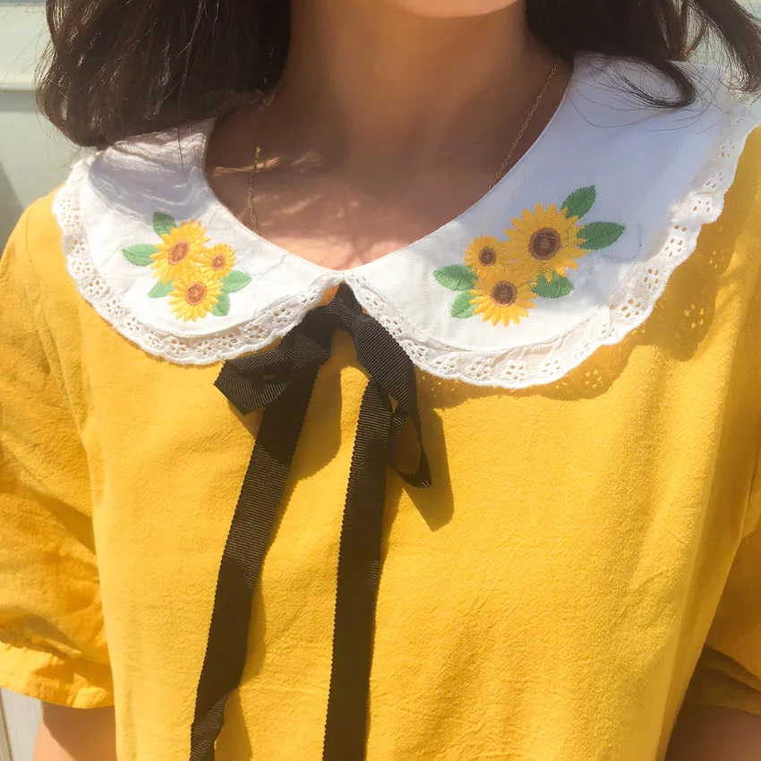 Japanese sunflower dress yc20970