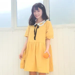 Japanese sunflower dress yc20970