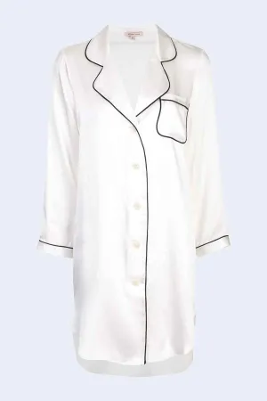 Jillian Night Shirt in Chalk