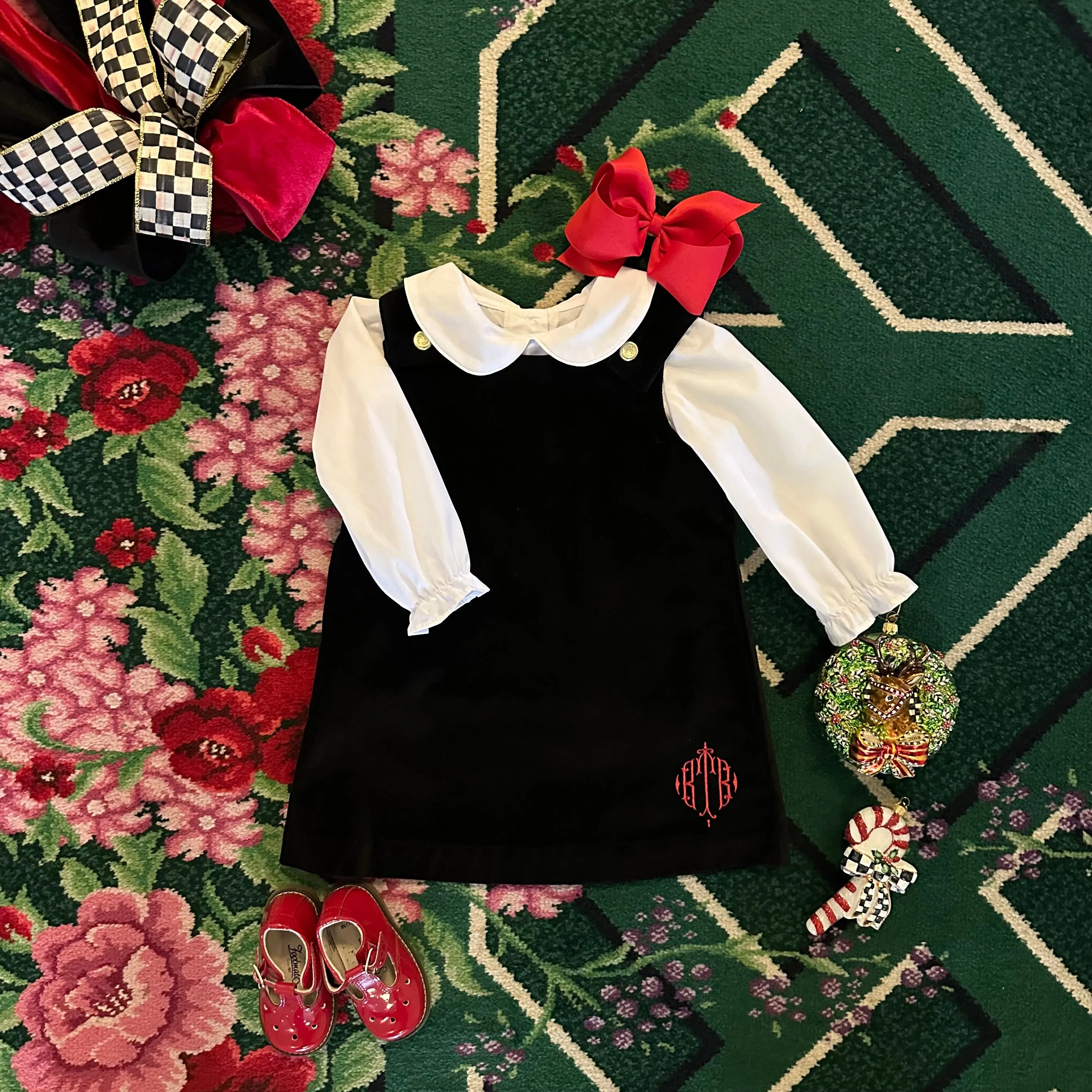 Juliet Jumper (Velveteen) - Newport Night with Brass Buttons