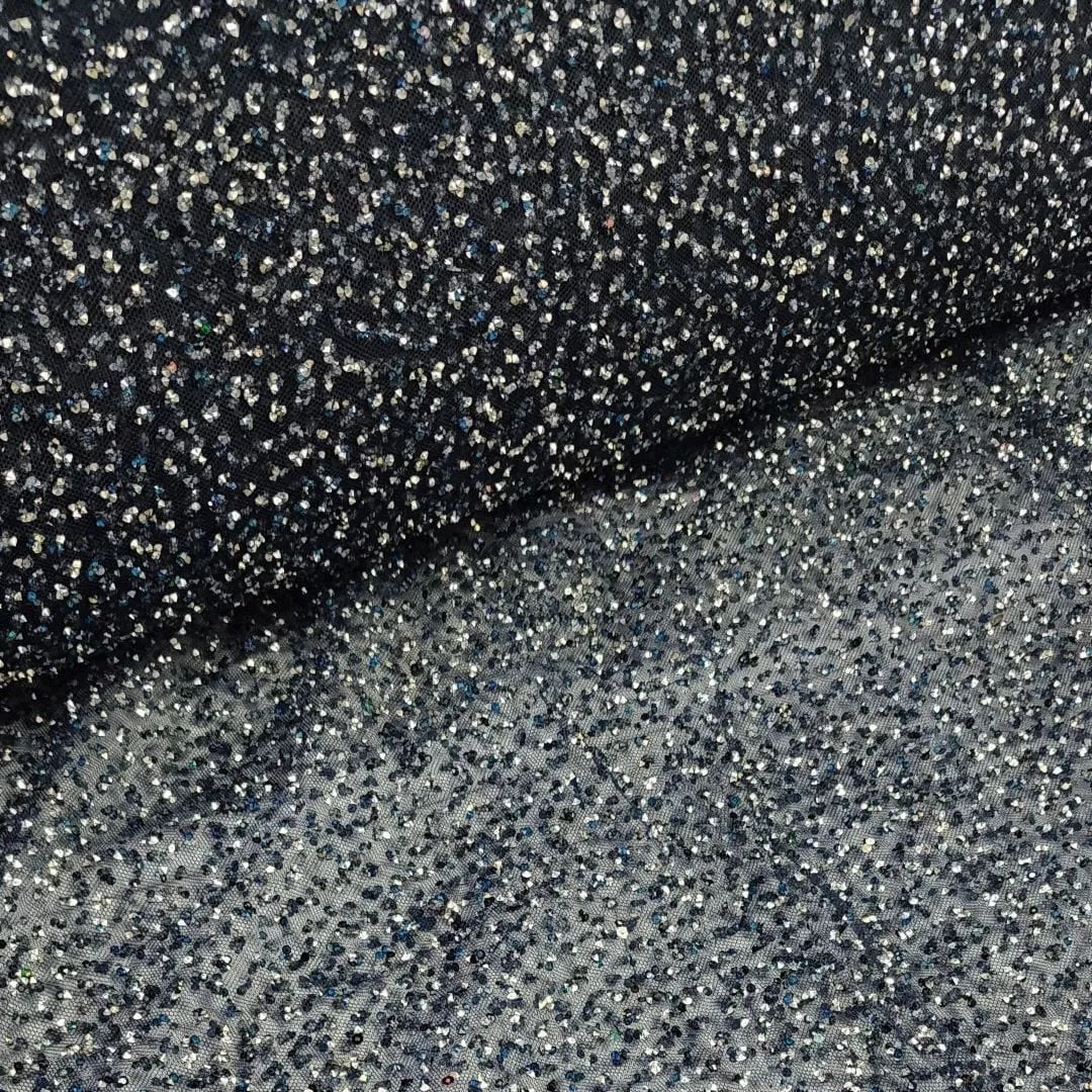 Kendall Lace Fabric Navy 140cm
