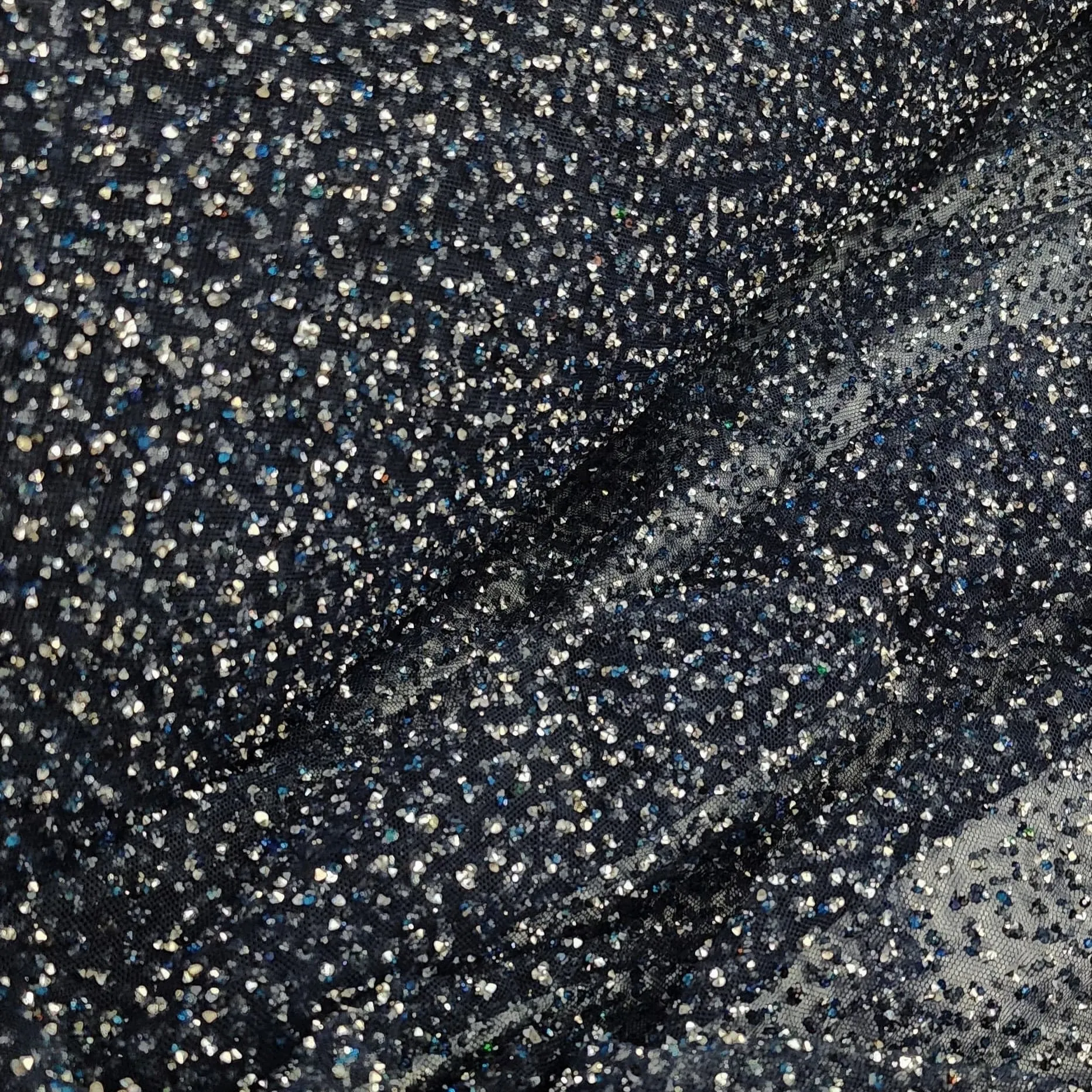 Kendall Lace Fabric Navy 140cm