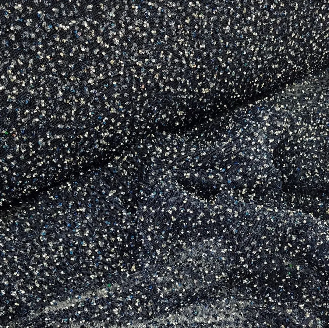 Kendall Lace Fabric Navy 140cm