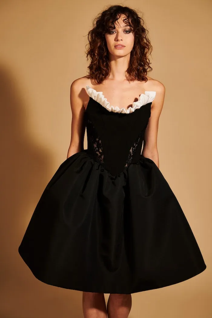 Lace Corset Mini Bubble Dress