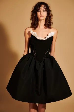 Lace Corset Mini Bubble Dress