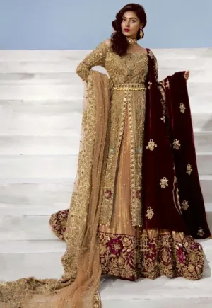 Latest Bridal Frock Lehnga With Embroidery #N7068