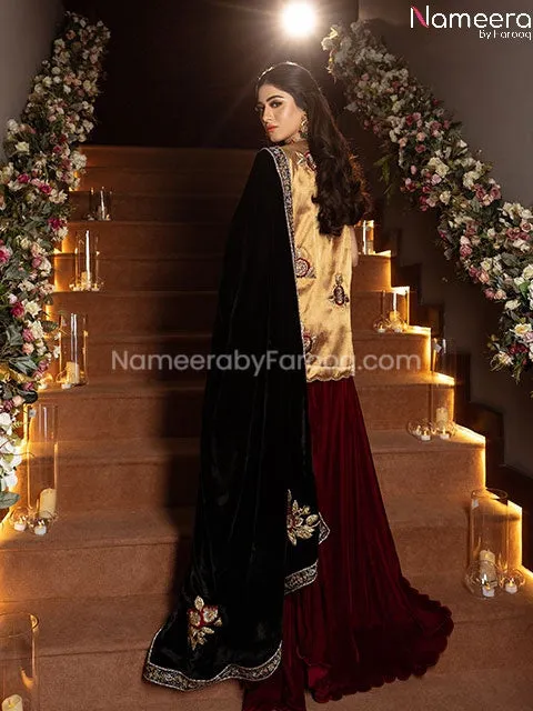 Latest Pakistani Bridal Wear with Short Shirt #BB222