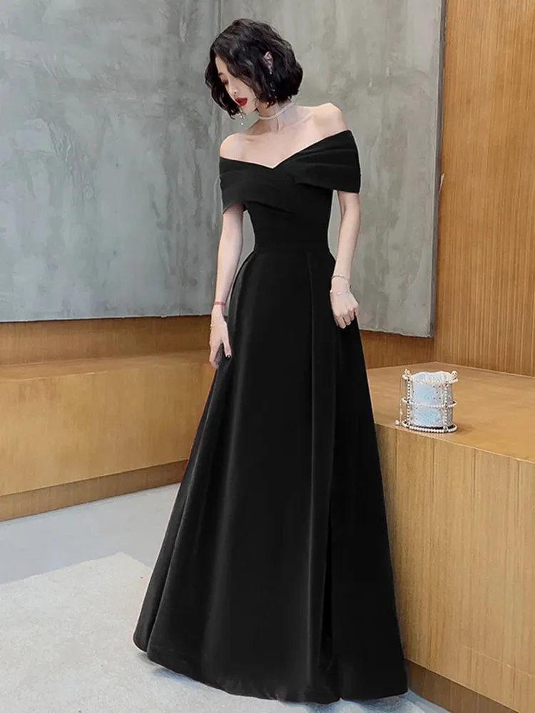 Lautaro Spring Long Luxury Elegant Wine Red Velvet Evening Dress