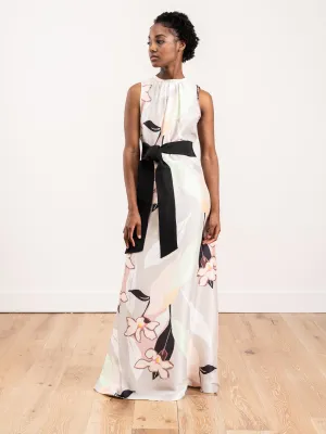 long flower dress