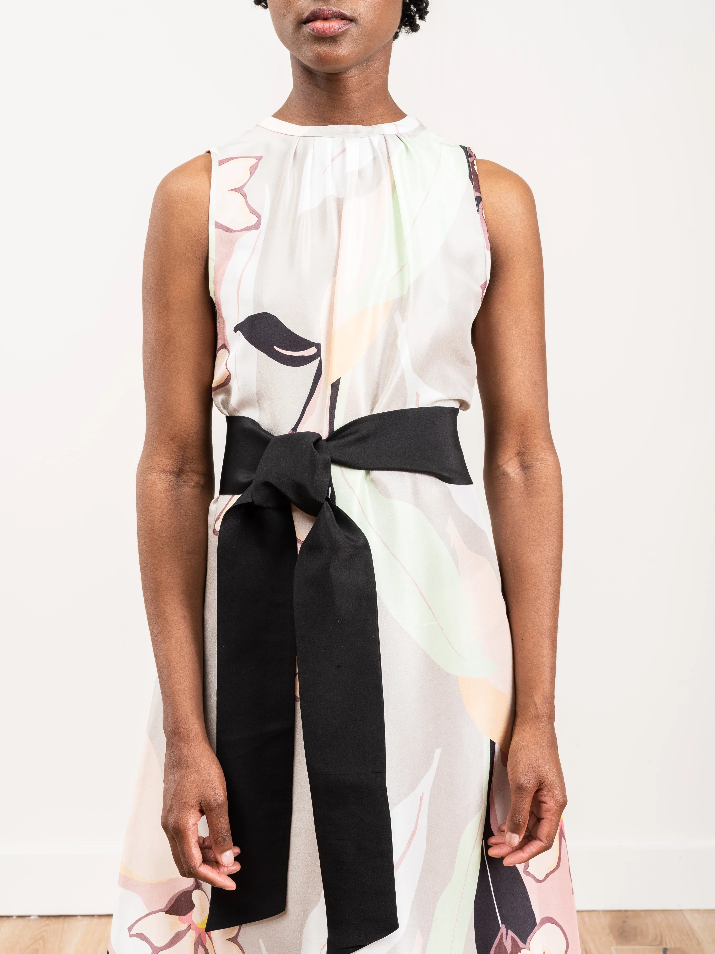 long flower dress