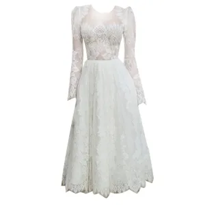 Long Sleeve Lace Wedding Dress