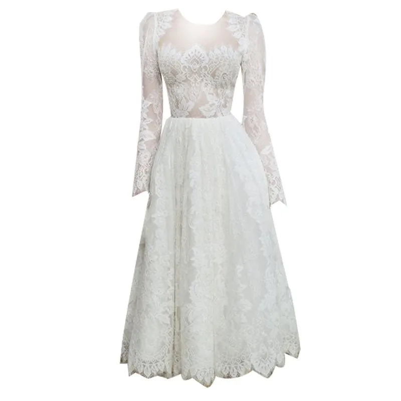 Long Sleeve Lace Wedding Dress