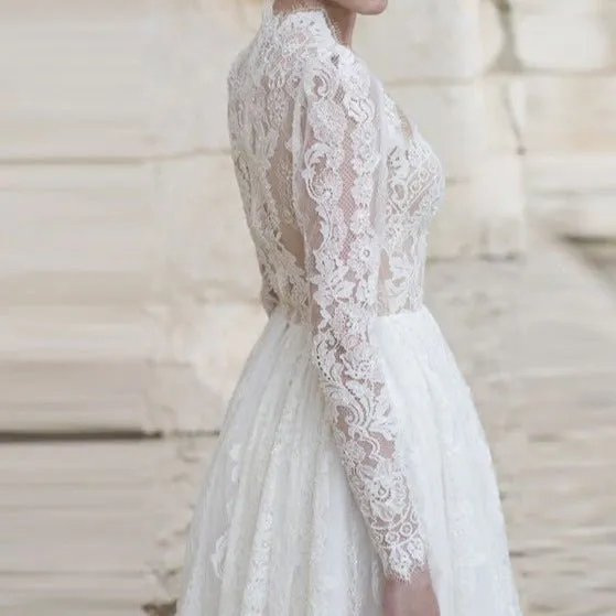 Long Sleeve Lace Wedding Dress