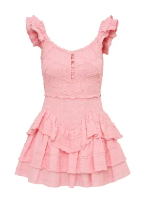Love Shack Fancy Marsinia Dress - Bubblegum