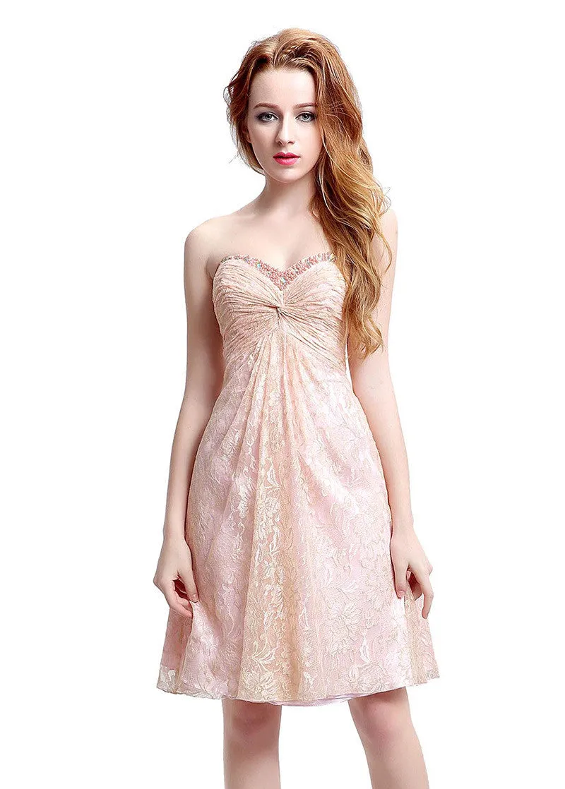 Lovely Lace Homecoming Dress