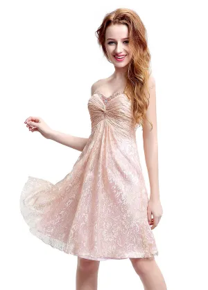Lovely Lace Homecoming Dress