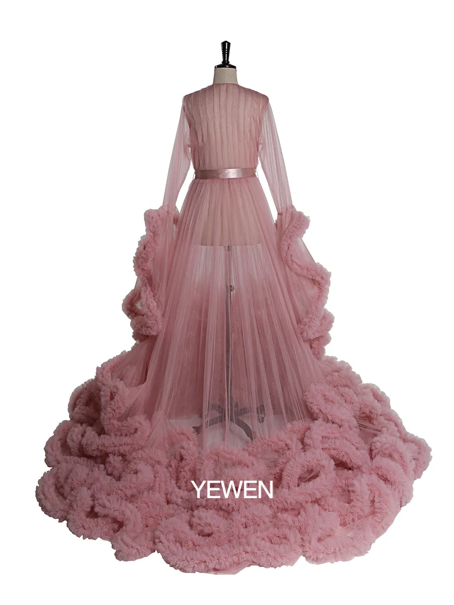 Luxury Princess Wedding Dress Plus Size Ball Gown Maternity Dress for Photography