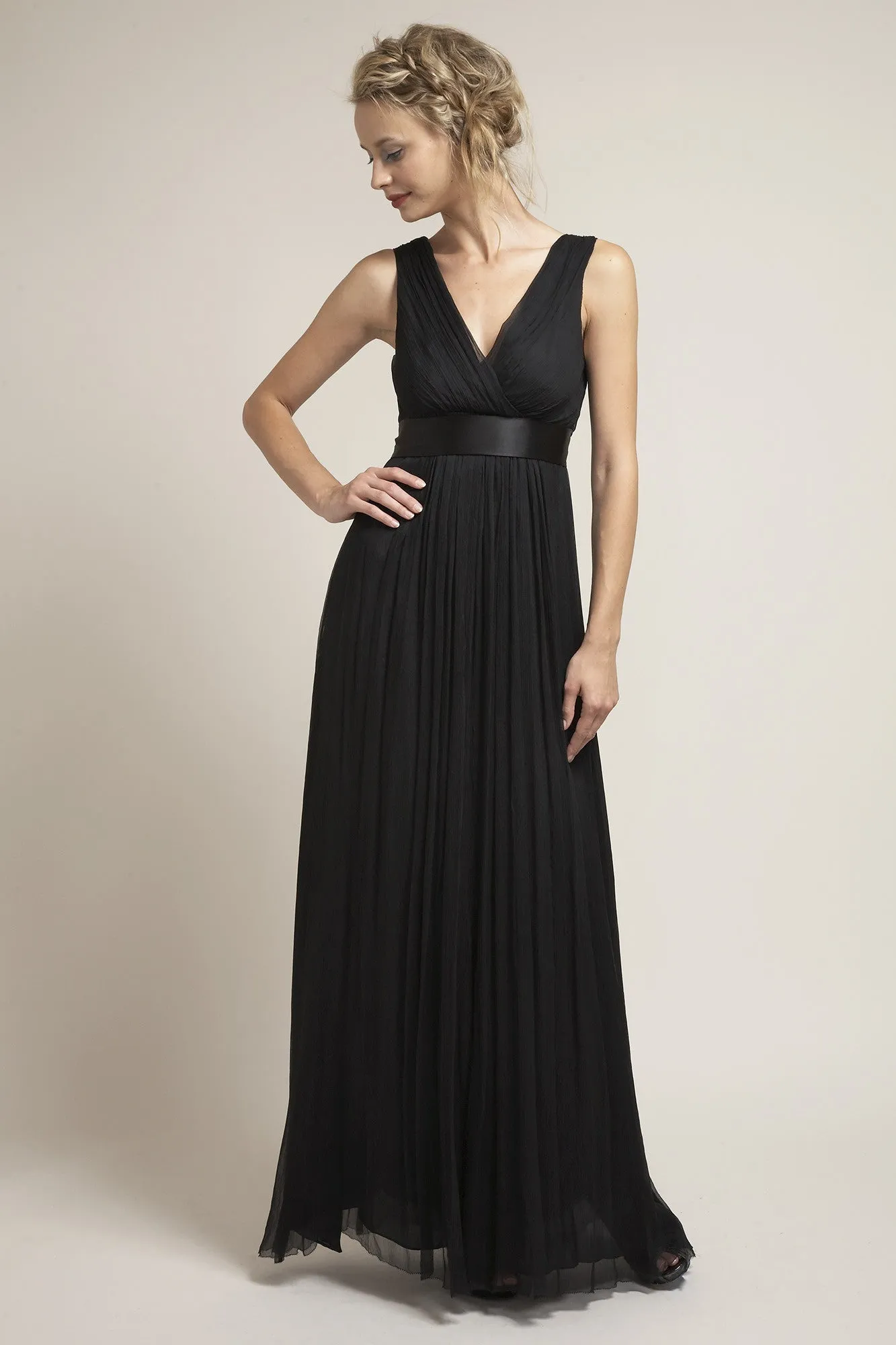 M-DU6556 Long Grecian Bridesmaid Dress