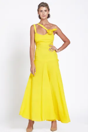 Made in NYC: Bustier Dress (Turmeric Gold)