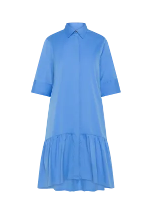MARCIA KA REGATTA BLUE COTTON UNI DRESS