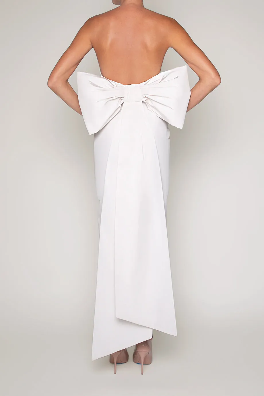 Margaret Silk Faille Midi Dress