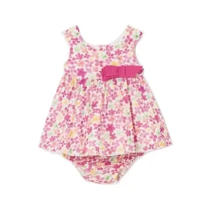 Mayoral Baby Girls Dress 1824 Pink Bow