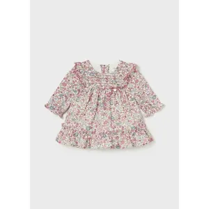 Mayoral Ruffle Floral Print Dress