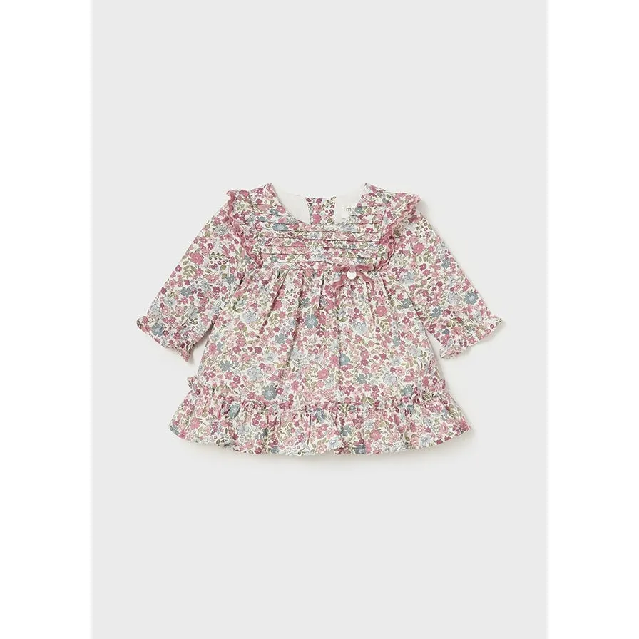 Mayoral Ruffle Floral Print Dress