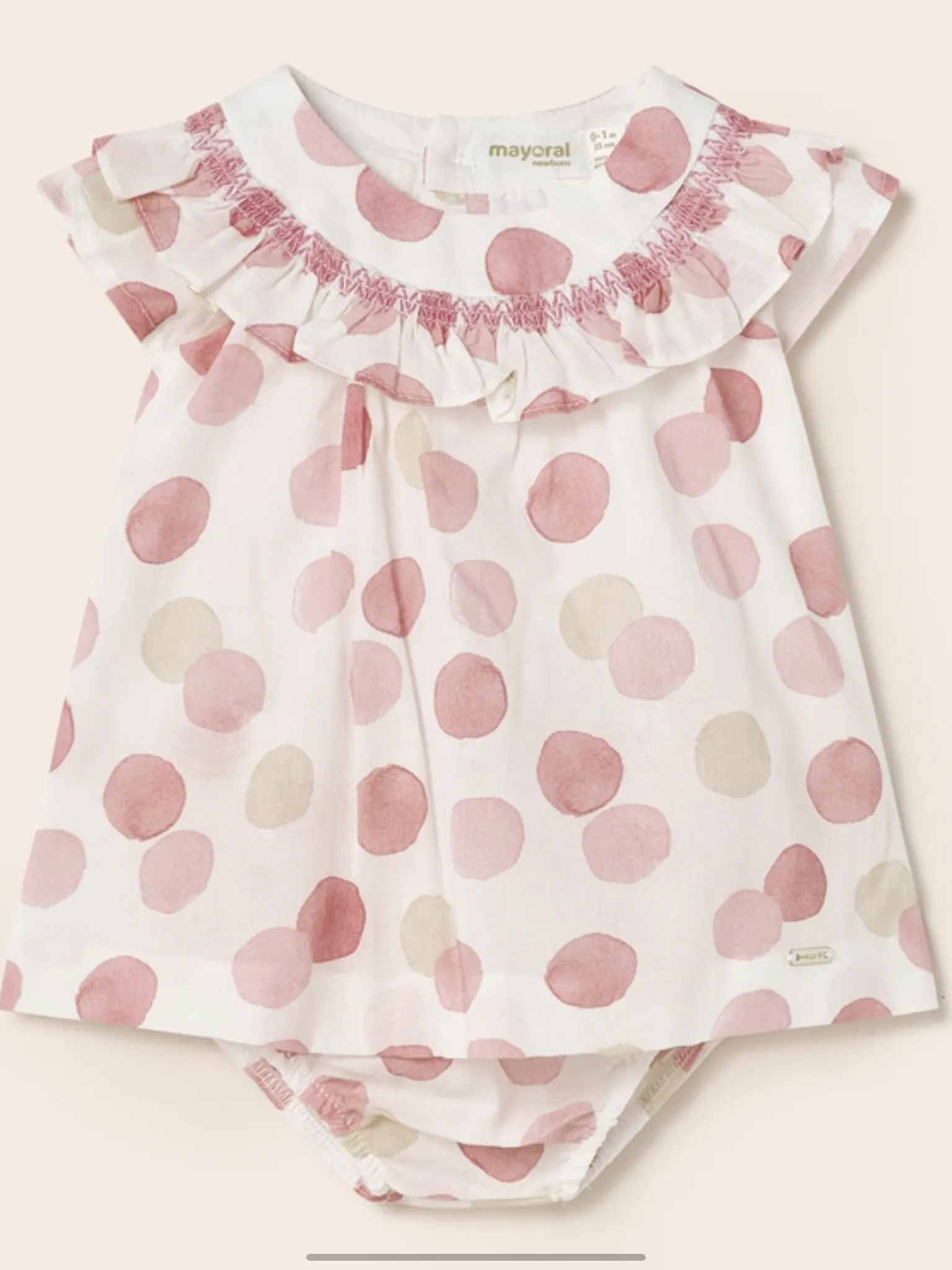 Mayoral spotted dress.   03231496
