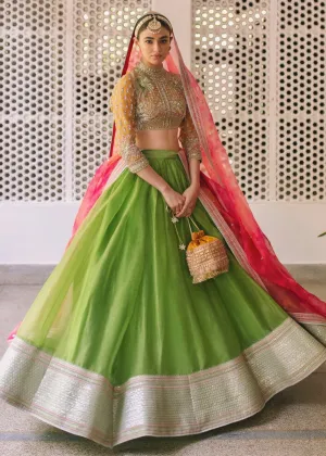 Mehndi Lehnga Choli with Embroidery #Y6223