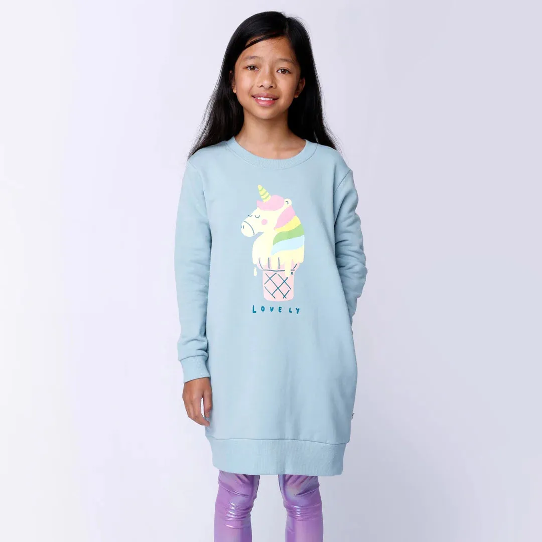 MINTI UNICORN ICECREAM FURRY DRESS