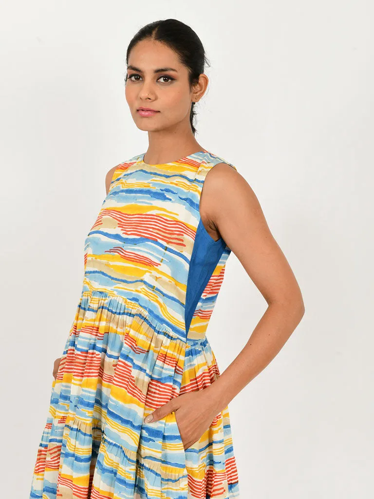 Multi Wave Gather Dress