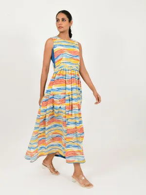 Multi Wave Gather Dress