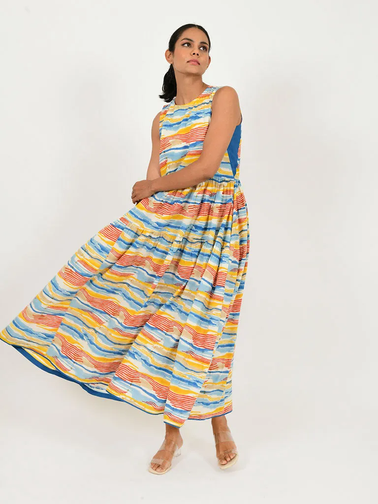 Multi Wave Gather Dress